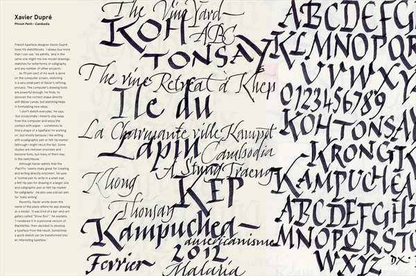 Free Hand New Typography Sketchbooks