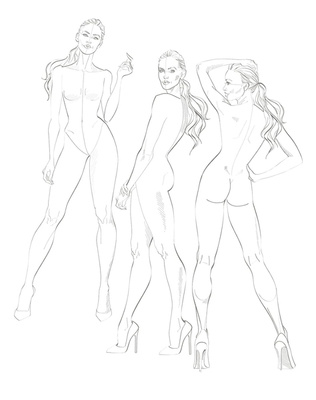 Design & Illustrate Fashion Figure Templates